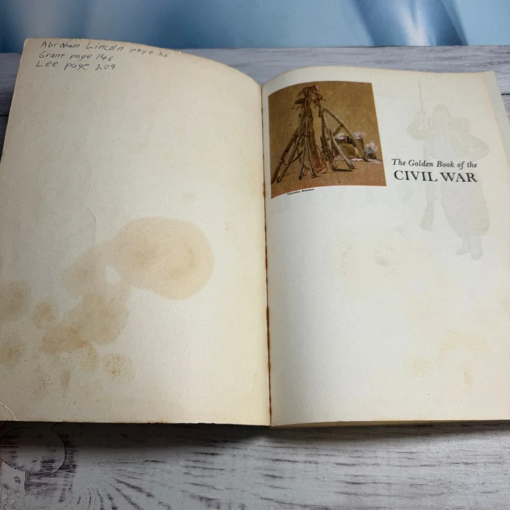 Golden Press The Civil War Book Young Readers 1976 VTG History Softcover School